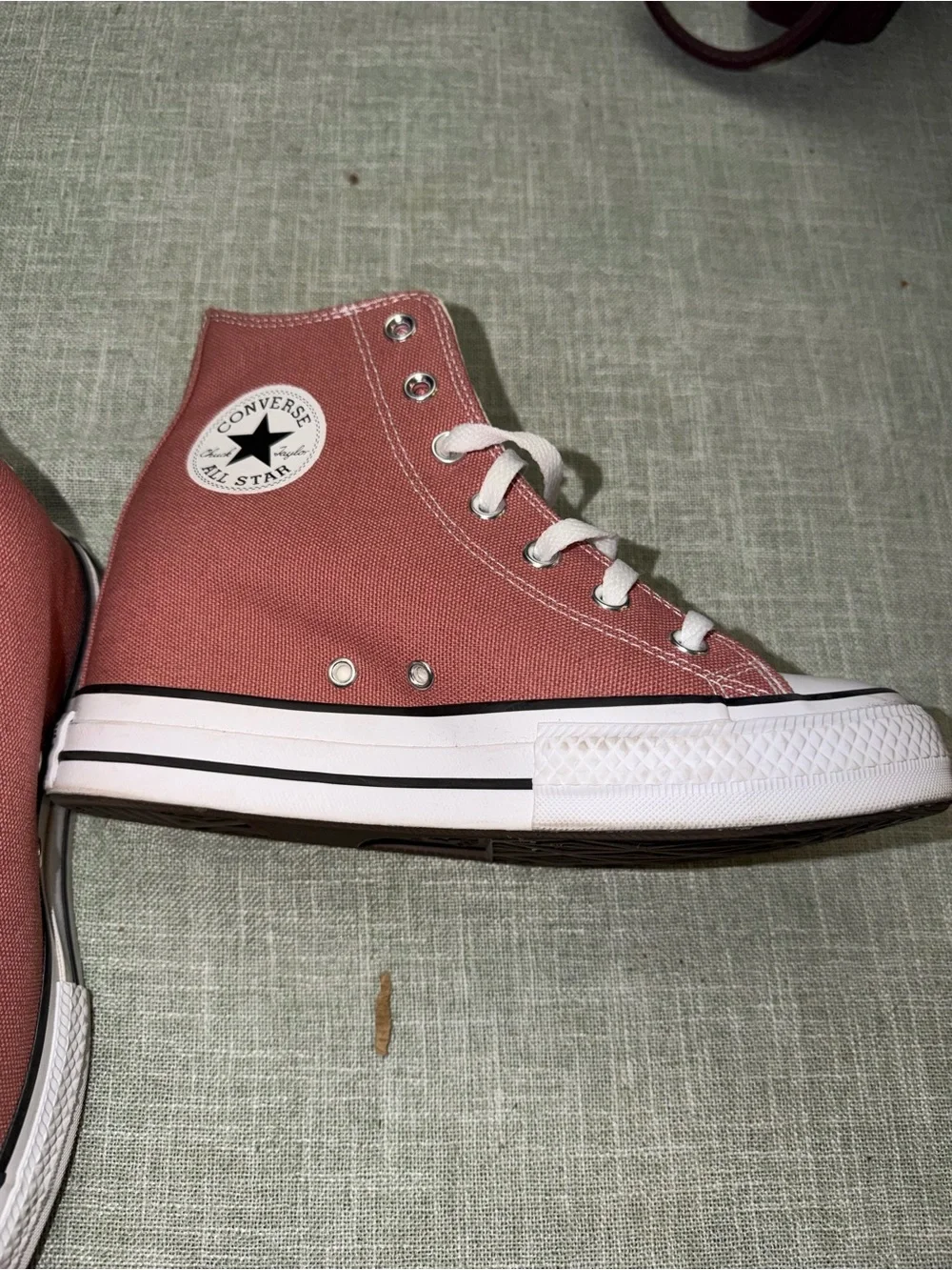 Converse wedge High Top Sneakers - Rose Canvas with White Accents